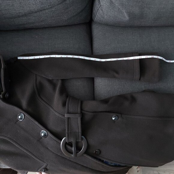 Brown Soia & Kyo Wool Blend Long Belted Coat - Picture 13 of 15